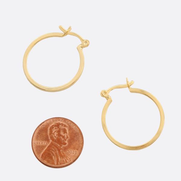 SODAJO GOLD FILLED HOOP EARRING