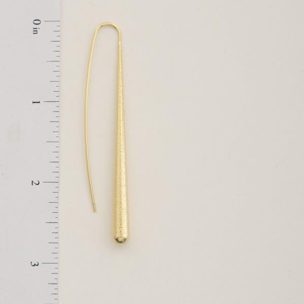 SODAJO LONG META BAR GOLD FILLED EARRING