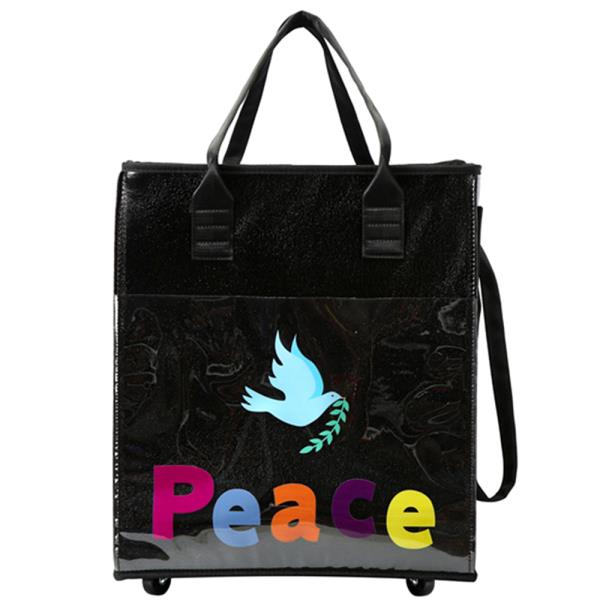 ROLLING PEACE THEMED SHOPPING BAG