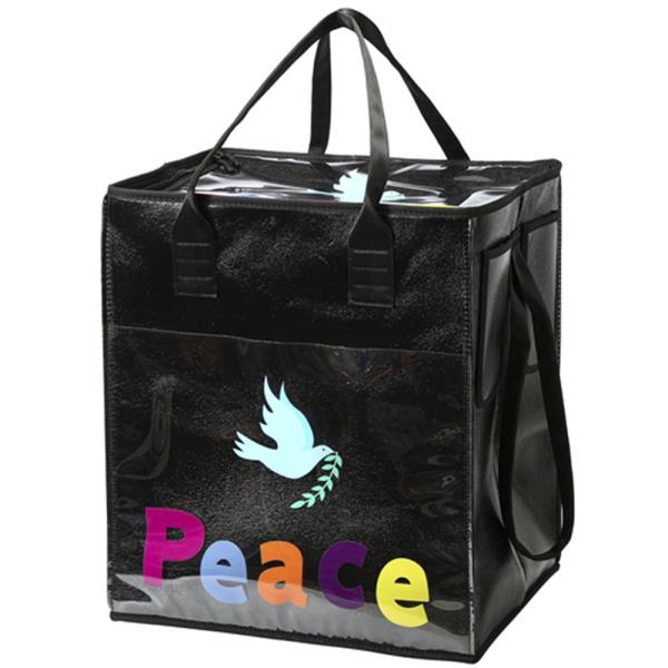 ROLLING PEACE THEMED SHOPPING BAG