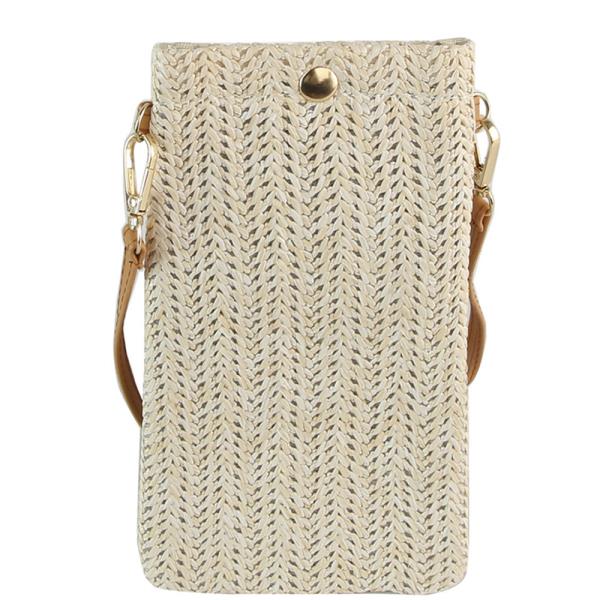 (ONLINE ONLY) Woven texture crossbody bag