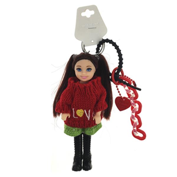 DOLL KNIT LOVE OVERSIZED SWEATER BAG CHARM KEYCHAIN