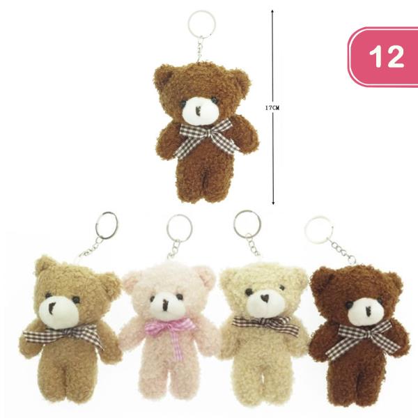 CUTE TEDDY BEAR KEYCHAIN (12 UNITS)