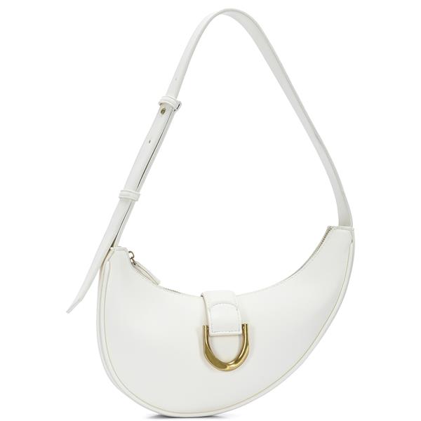 CURVED SMOOTH SHOULDER BAG