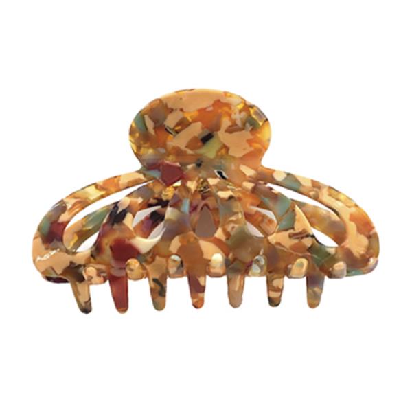 ACRYLIC CUTOUT PATTERN DECORATIVE HAIR CLAW JAW CLIP