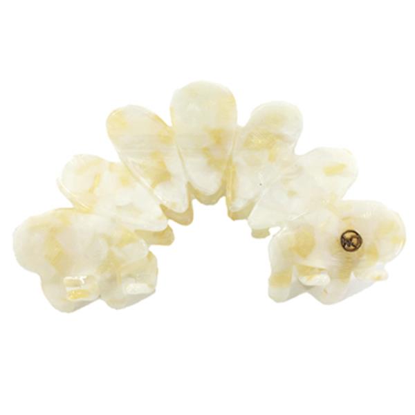 ACRYLIC FLOWER SHAPE FLEXIBLE HAIR CLAW