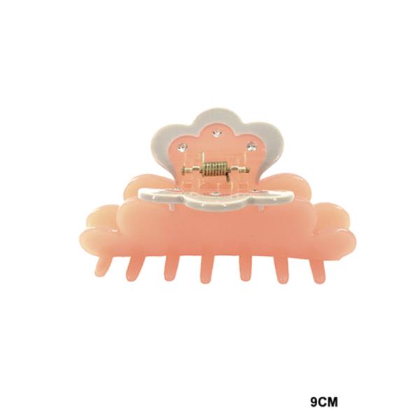 ACRYLIC CLOUD SHAPE EMBELLISHED HAIR CLAW JAW CLIP