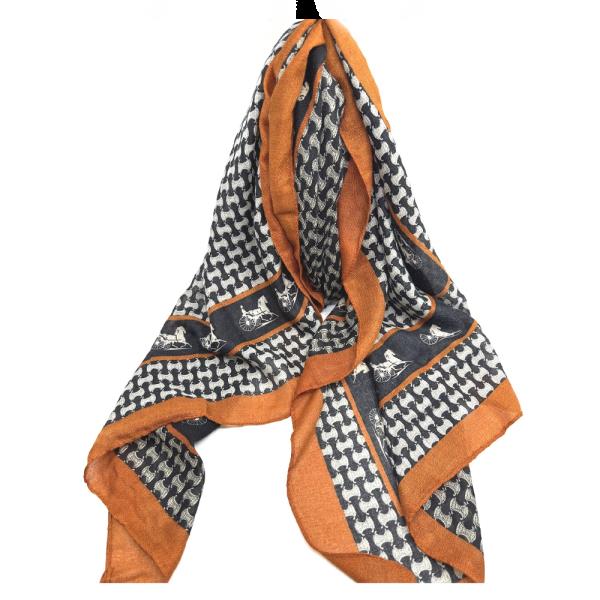 HORSE LIGHTWEIGHT OBLONG SCARF