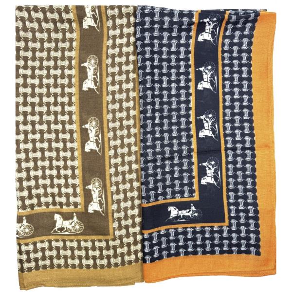 HORSE BANDANA NECK SCARF