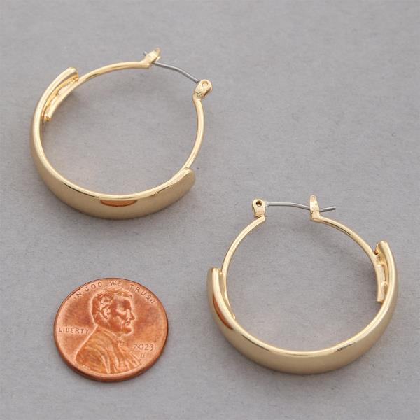 SODAJO HOOP GOLD DIPPED EARRING