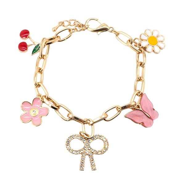 SPRING LOVE THEME CHARM BRACELET