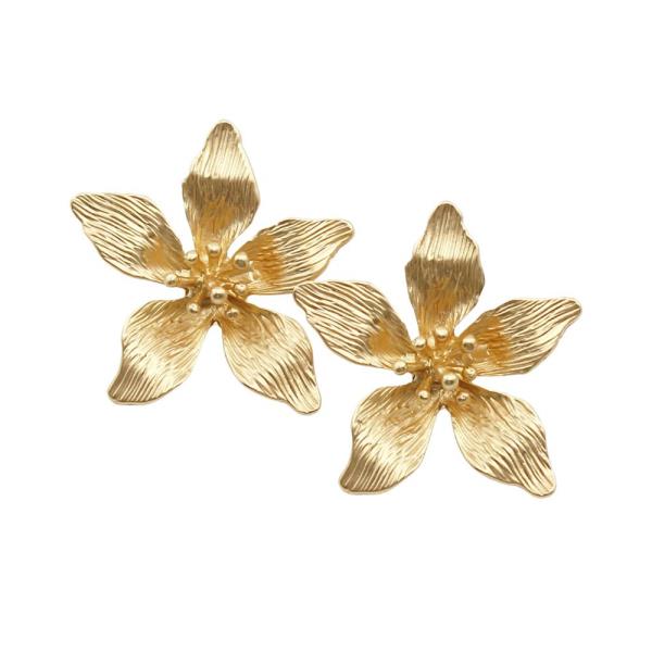 FLOWER METAL EARRING