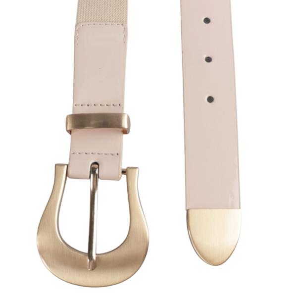 DOUBLE WESTERN STYLE METAL BUCKLE ELASTIC BELT