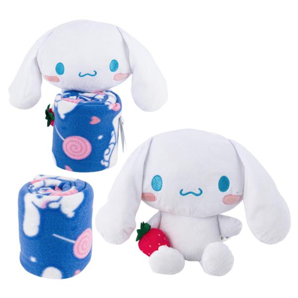 HELLO KITTY AND FRIENDS CINNAMOROLL 2PC HUGGER AND THROWER SET