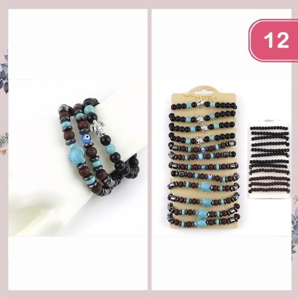 BEAD BRACELET SET(12 UNITS)