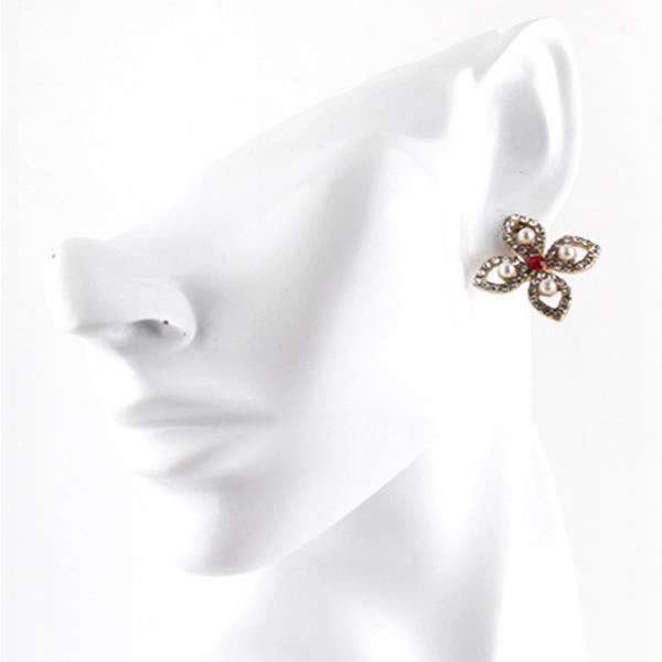 RHINESTONE CLOVER EARRING (12 UNITS)