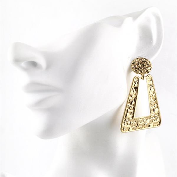 ROUND RECTANGLE DANGLE EARRING (12 UNITS)