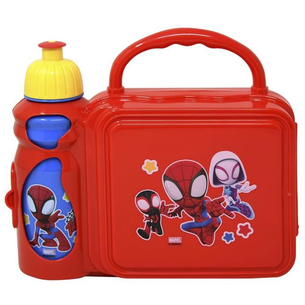 SPIDEY AND FRIENDS COMBO LUNCH BOX WITH WATER BOTTLE