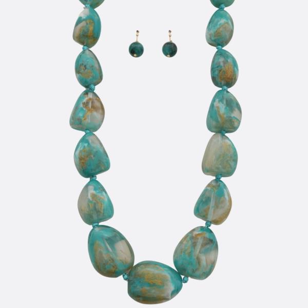 MARBLE STONE NECKLACE