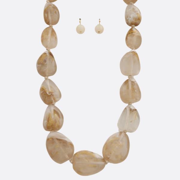MARBLE STONE NECKLACE
