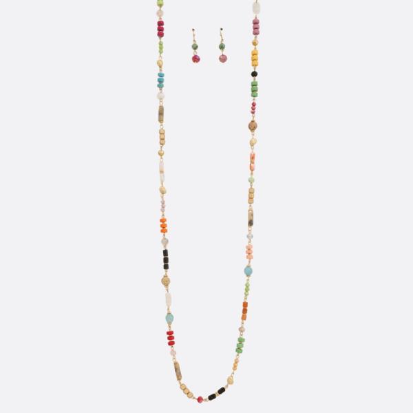 MULTI BEAD NECKLACE