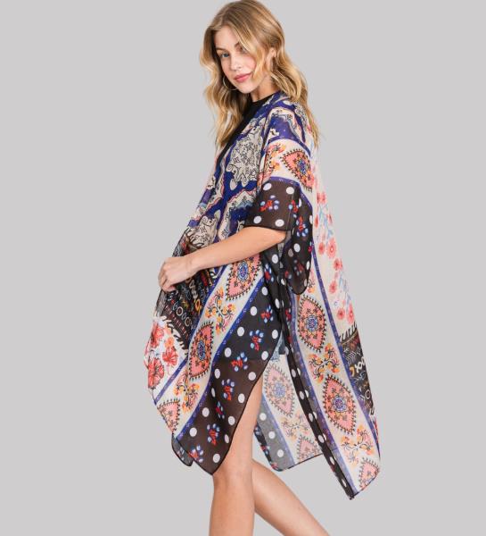 (ONLINE ONLY) BOHO FLOWER PRINT KIMONO