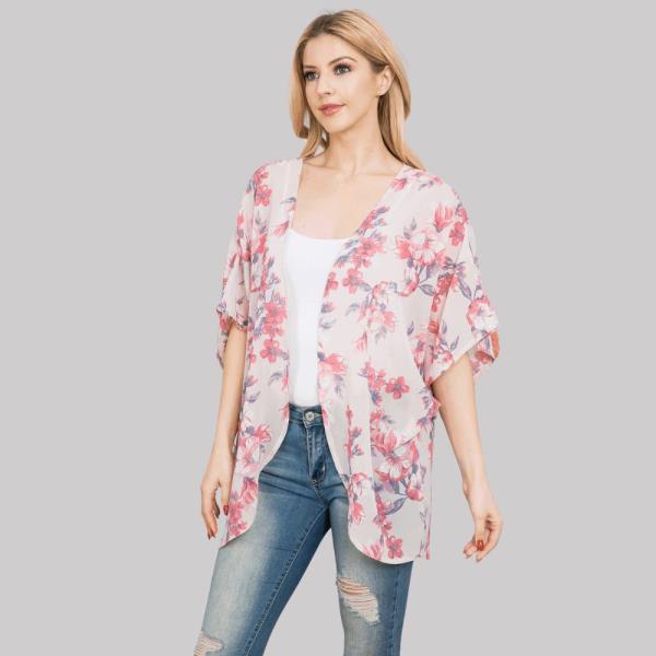 (ONLINE ONLY) FLOWER PRINT KIMONO