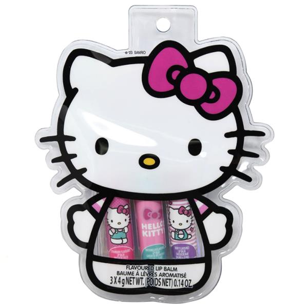 HELLO KITTY 3PC LIP BALM IN SHAPED POUCH