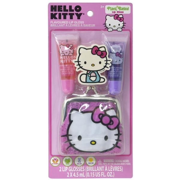 HELLO KITTY 2PC LIP TUBES WITH COIN PURSE