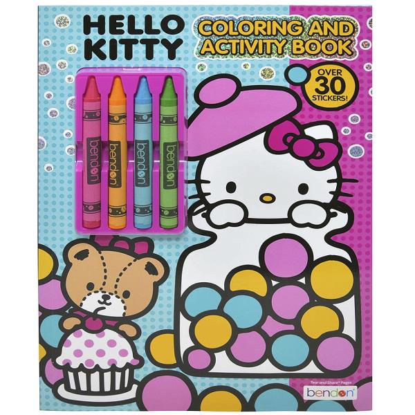 HELLO KITTY COLORING AND ACTIVITY BOOK WITH CRAYONS