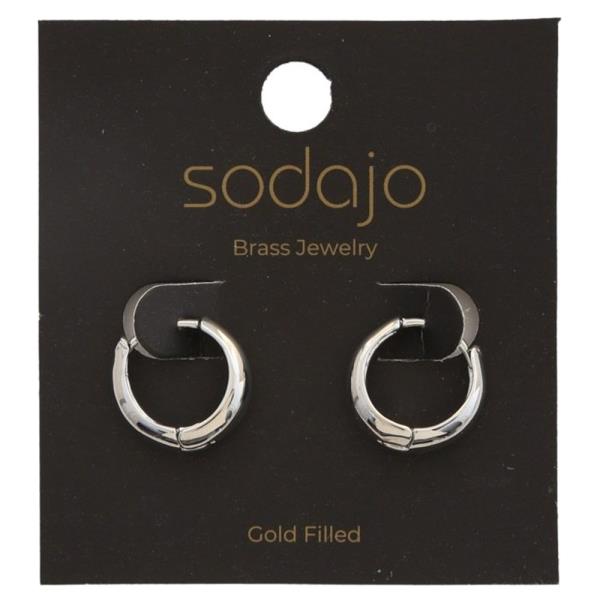 SODAJO HUGGIE GOLD FILLED HOOP EARRING