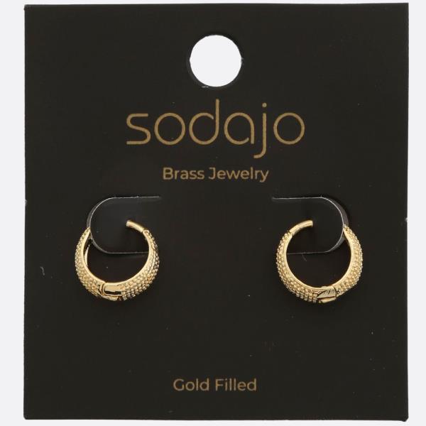 SODAJO HUGGIE GOLD FILLED EARRING