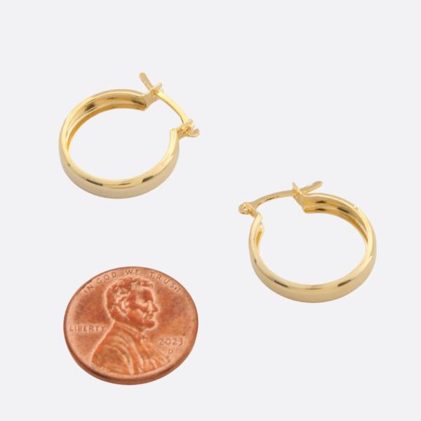 SODAJO GOLD FILLED HOOP EARRING