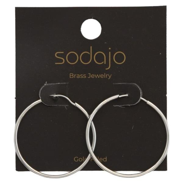 SODAJO INFINITY HOOP GOLD FILLED EARRING