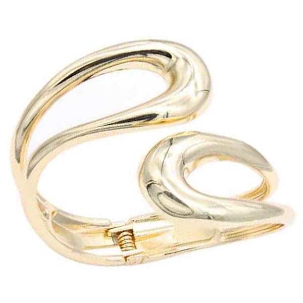 GOLD PLATED HINGED BANGLE BRACELETS