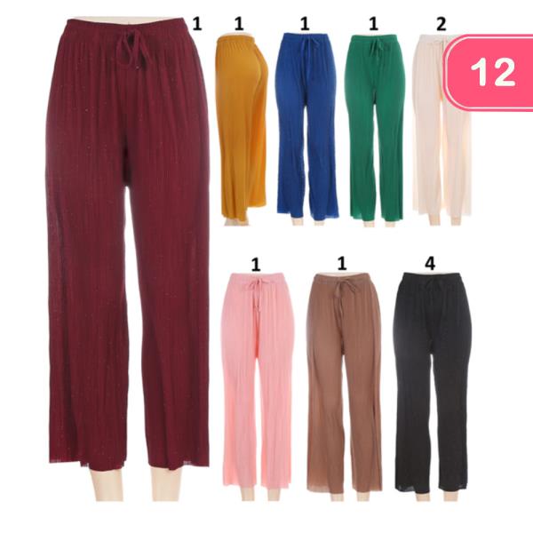 WIDE LEG YOGA LOUNGE PANTS (12 UNITS)