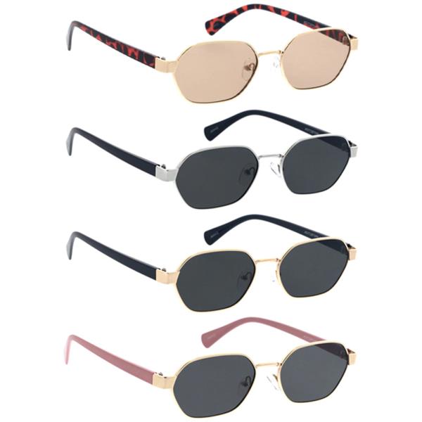 GEOMETRICAL VINTAGE ROUND SUNGLASSES 1DZ