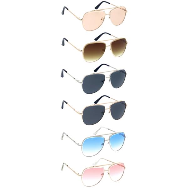 LARGE METAL AVIATOR SUNGLASSES 1DZ