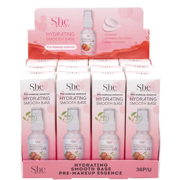 SHE MAKEUP HYDRATING SMOOTH BASE PRE MAKEUP ESSENCE (12 UNITS)