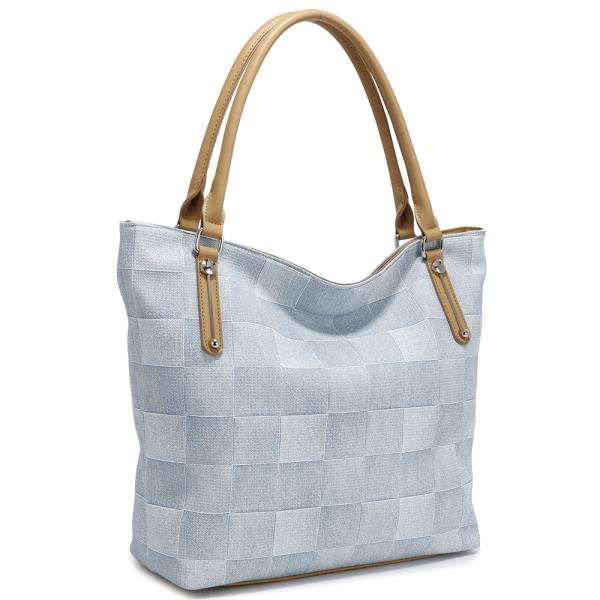 MONOGRAM DESIGN SQUARED TOTE BAG