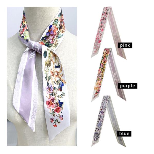 FLOWER TWILLY SCARF ACCESSORY FOR HANDBAG HANDLES