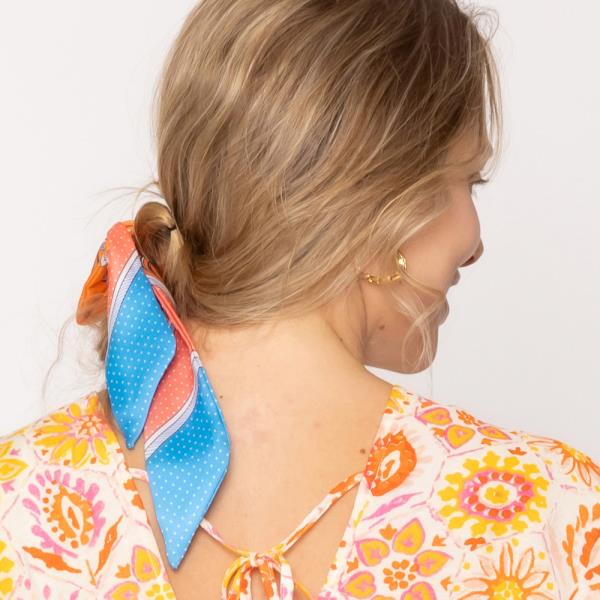 MULTI PATTERN TWILLY SCARF ACCESSORY FOR HANDBAG HANDLES