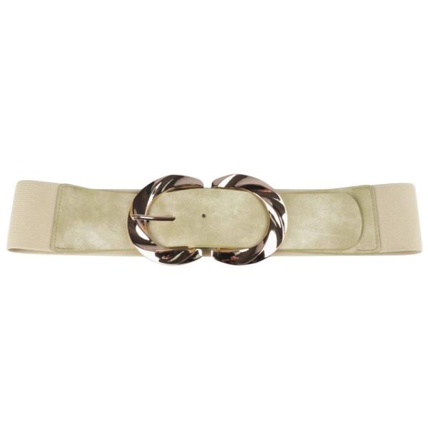 DOUBLE U METAL BUCKLE ELASTIC BELT