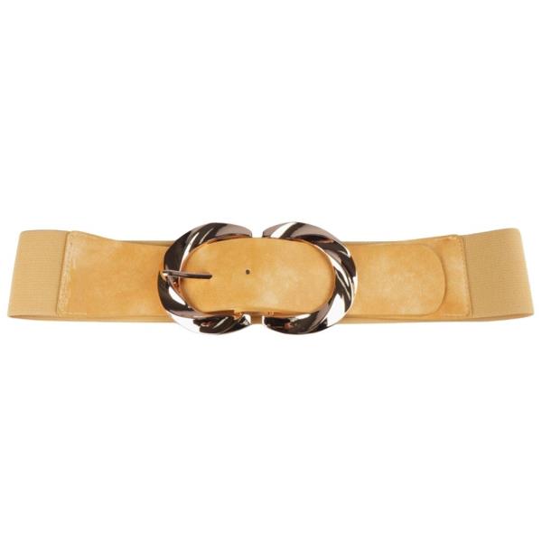 DOUBLE U METAL BUCKLE ELASTIC BELT