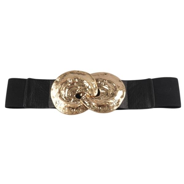 METAL ROUND BUCKLE ELASTIC BELT