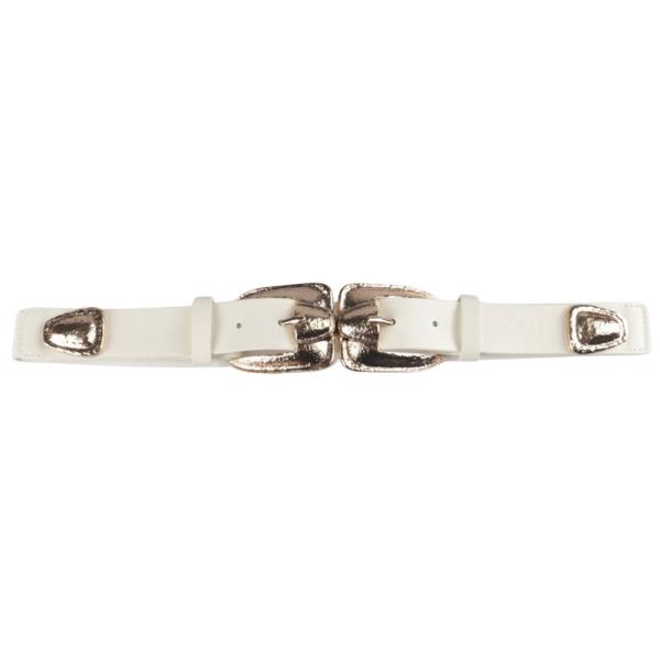 DOUBLE BUCKLE WESTERN ELASTIC BELT