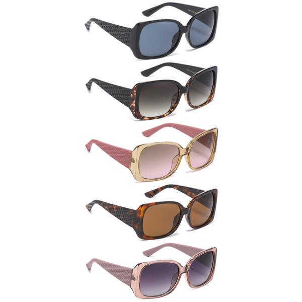 ROUNDED TEXTURED SUNGLASSES 1DZ