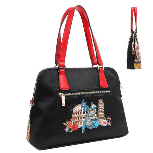 NICOLE LEE MARTHA TRAVELS ITALY DOME SATCHEL