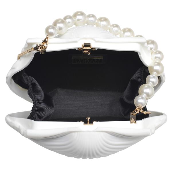 SEA SHELL PEARL HANDLE CROSSBODY BAG