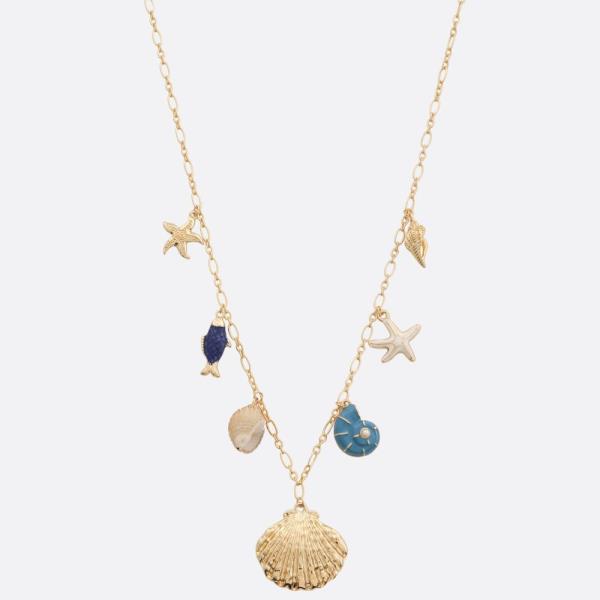 SEA LIFE MULTI CHARM NECKLACE